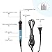 Soldering Iron Kit, Including 60W Temperature Control Soldering Iron with ON/Off Switch, Tips, Solder Sucker, Desoldering Wick, Solder Wire, Anti-Static Tweezers and Stand (A)