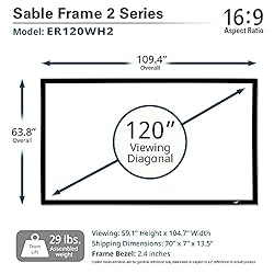 Elite Screens Sable Frame 2 Series, 120-inch