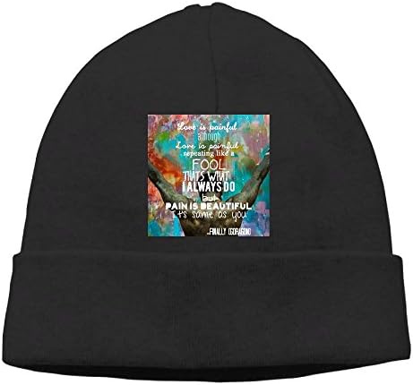 G-dragon Finally Lyric Cuffless Beanie Hats Knit Skull Caps Winter Beanies Watch Cap For Men Women