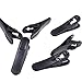 BLUECELL Black Color Headphone Headset Cable Cord Clip Holder - Clips onto Your Clothing to Keep Earphone Microphone Cord in Place Pack of 6 pcs