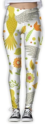 TVGRYIU Womens Pants Jogger Fitness Bodybuilding Compression Tights Long Trousers Golden Bird