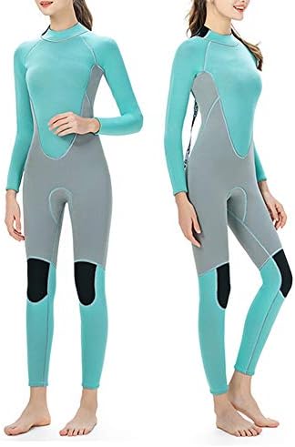 女性用ウェットスーツ ネオプレン3ミリメートルウェットスーツレディースフルスーツ長袖ウェットスーツフルボディuv保護ダイビングスノーケリングサーフィンカヤックカヌー 水の活動のために 色 緑 Size M Midlothiantsi Org Uk
