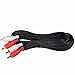 Yovus Dual RCA Audio Cable 25ft Long for Stereo CD DVD Amplifier Mixer DJ PA
