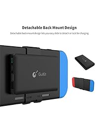 Gulikit Compatible con el respaldo de carga de batería de Nintendo Switch, 10000mAh mejorado Tipo c   USB A Banco de energía portátil de doble salida para dispositivos de conmutadores y móviles, etc.