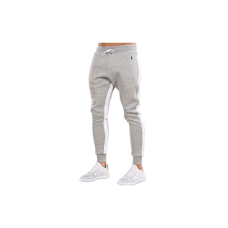 Ouber Men’s Gym Jogger Pants Slim Fit Workout Running