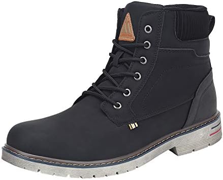 Mishansha スノーシューズ メンズ レディース ワークブーツ 裏起毛 防水 防寒 ハイカット ブーツ 滑り止め ショートブーツ スノーブーツ