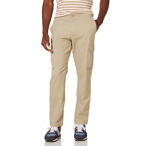 Amazon Essentials Men's Slim-Fit Stretch Cotton Twill Cargo Pants (Available in…