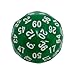 Skull Splitter Dice- Green- 60 Sided Polyhedral Dice (D60)- Role Playing Games and Math Play (1 Each)- Large Size- 36 mm
