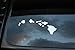 Hawaiian Islands Sticker Vinyl Decal Choose Your Color & Size!! Hawaii Aloha (V210) Hang Loose (4.75