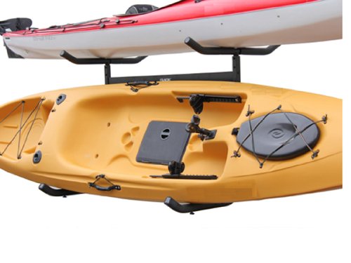 Glacik Freestanding Triple Kayak and Canoe Storage Rack, Steel with Bronze Finish, Rust Resistant