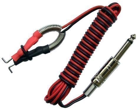Tattoo Clip Cord - Black & Red