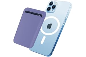 TWZKG Magnetic Card Wallet Holder with MagSafe for iPhone 15 Pro Max/15 Pro/15 Plus/15,for iPhone 14 Pro Max/14 Plus/14 Pro/14, for iPhone 13 Pro Max/13 Pro/13/13 Mini, for iPhone 12/12 Pro/12 Max,Purple