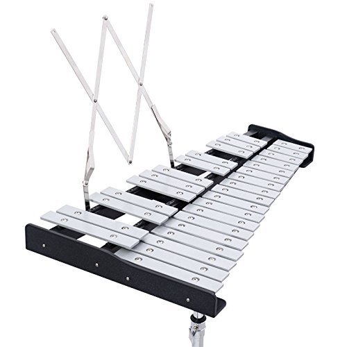 Percussion Glockenspiel Bell Kit 30 Notes w/ Practice Pad +Mallets+Sticks+Stand - Thumbnail 3