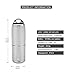 WUBEN Keychain Flashlight, LiFu Portable Stainless Steel Waterproof IPX8 130 Lumens USB Rechargeable Mini Necklace LED Flashlights Torch