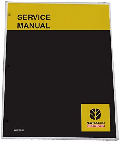 New Holland LW110 LW130 LW130tc Wheel Loader Workshop Repair Service Manual - Part Number # 7513100701