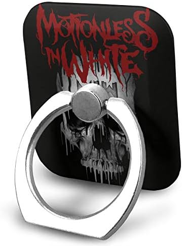 EdithL Motionless in White Cellstand Cell Phone Finger Ring Stand, Car Mount 360 Degree Rotation Universal Phone Ring Holder Kickstand for iPhone/iPad/Samsung