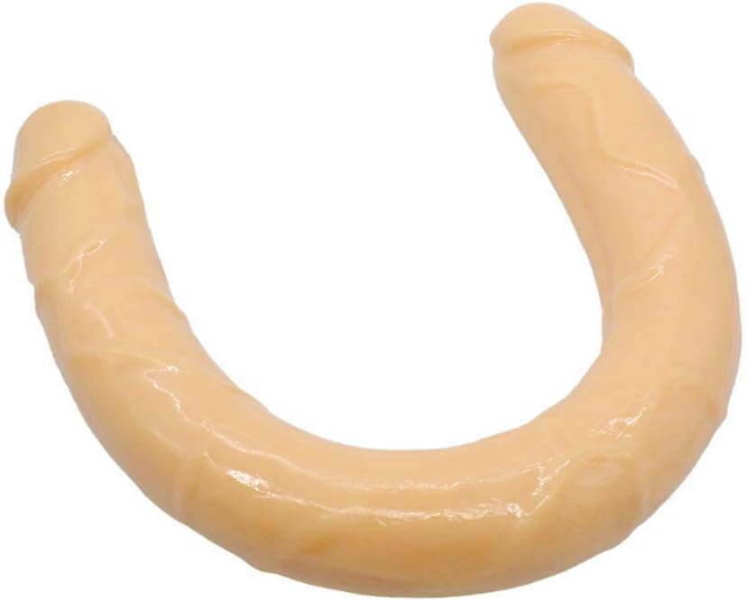 16 Inches Beige Dual-Ended Lifelike Large Shaft w/Heads End Power Delight 4930