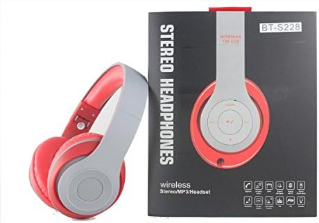 MyNetDeals Over-the-Head Stereo Wireless Headsets for OPPO Find X, Lamborghini Edition, F7 Youth, Realme 1, A3, F7, A1 (Red)