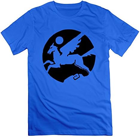 GGifKCU Pegasus T Shirt For Mens L RoyalBlue