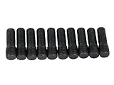 10pc - 14x1.5 to 12x1.5 Wheel Stud Conversion - 27mm Shank Length - Compatible with Audi TT A3 A4 S4 A5 S5 A6 S6 A7 S7 A8 S8 B5 B6 B7 B8 Volkswagen Jetta Golf GTI R32 Black
