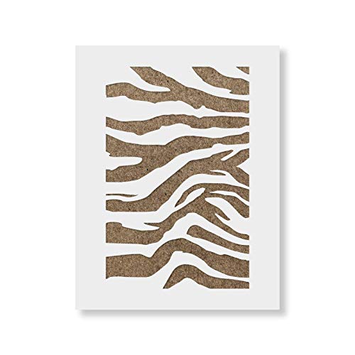 Tiger Stripes Stencil for Walls and Crafts - Reusable Stencils of Tiger Stripes for Painting in Small & Large Sizes - Made in USA