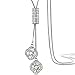 Yozone Women's Four-Leaf Clover Pendant Long Chain Sweater Necklace