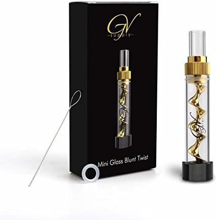 Glass Twisty Blunt Mini - v12 Mechanical Twistys Bundle Gold Kit | FREE Cleaning Brush Tool : By Brown And Brown