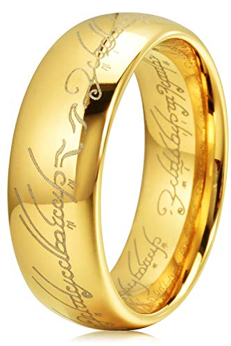 THREE KEYS JEWELRY 8mm Tungsten Wedding Ring for