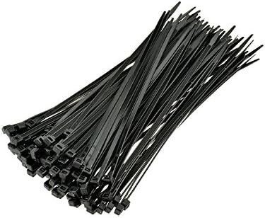 Kafton Cable Ties 430mm x 4.8mm Black Nylon Plastic Zip Tie Wraps - Pack of 1000