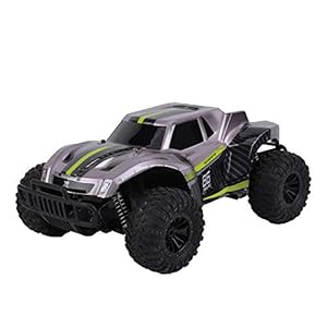 RC Car, DeXop Newest 2.4Ghz 20km/H High Speed Remote Control Car 1/16 Scale RC Truck Radio Control Vehicle Off Road Remote Control Monster for Kids & Adults-Black Green