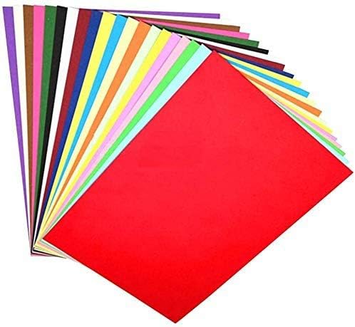 OFIXO 100 Pieces A4 Color Paper (10 Sheets of Each Color) for Art and Craft/Printing Purpose Multi Color Paper Thin Paper 10 Colors Sent at Random