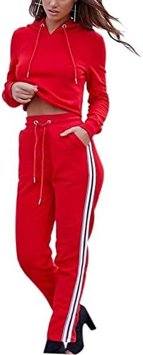 Swmmer Liket Womens Autumn Long Sleeve Hoodie Sports Sweatsuits 2 Piece Set