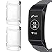 SPGuard TPU Screen Protector Compatible with Fitbit Charge 3 Soft Silicone Case, All-Around Protective HD Clear Ultra-Thin Waterproof Cover for Fitbit Charge 3/Charge 3 SE Smartwatch (Clear, 2 Pack)