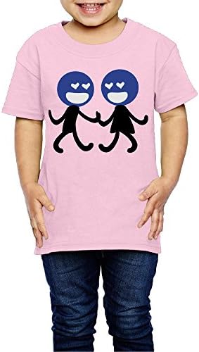 Cute Little Couple Toddler Cotton Crewneck Short-Sleeve T-Shirt 2-6T