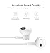 Premium Earphones Earbuds Headphones [Ergonomic Comfort Fit] with Stereo Mic & Remote Control for iPhone, iPad, iPod, Smartphones,Tablets, MP3/MP4 Players, Devices with 3.5mm and More - White