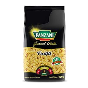 Panzani Gourmet Fusilli 100% Durum Wheat Pasta, 400g
