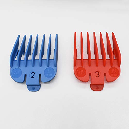 ZEROKIWI Professional Hair Clipper Guide Combs, 8 Packs Cutting Guide Combs, 8 Lengths 8 Random Color-Assorted Guard Combs Attachment 1/8\