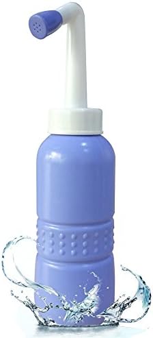 Samtour Travel Bidet Bottle Portable Bidet Sprayer Cleaner Easy To Use and Store with Convenient Storage Bag Mini Handheld Bidet for Personal Hygiene Care 450ml Capacity