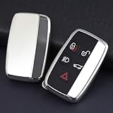 AutoBig Key Case Fob Holder for Land Rover Range Rover Vogue/Sport/Evoque/Velar LR4 Discovery Sport Jaguar XE XF XJ F-Pace F-Type