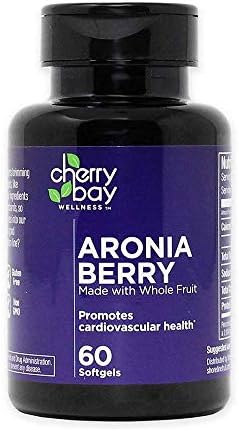 Aronia Berry Softgels | 60 Count Bottle | Non-GMO & Gluten Free | Helps to Support a Healthy Cardiovascular System