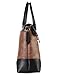 Diophy PU Leather Two Tone Birkin Style Tote Accented with Buckle Décor Womens Purse Handbag AB-013