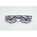 mincl/unisex rectangular sunglasses special metal bridge (black, CA)