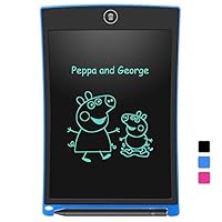 LCD Writing Tablet Electronic Writing Drawing Doodle Board Erasable Aukor 8.5-Inch Handwriting Paper Drawing Tablet for Kids Adults at Home School Office Blue