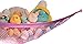 Kidde Time Stuffed Animal Hammock – Toy Hammock – Stuffed Animal Net to Hang on Bedroom Wall – Teddy Bear Hanging Net – Stuffie Storage (Pink)