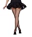 Dreamgirl Women's Fishnet Pantyhose with Solid Foot, Black, One Size Plus/Queen
