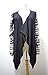 Relipop Women Black and White Striped Long Cardigan Loose Jacket (X-Large, 2 Black)