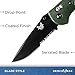 Benchmade - Griptilian 551 Knife with CPM-S30V Steel, Drop-Point Blade, Serrated Edge, Coated Finish, Olive Handle