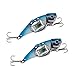 LEMONBEST Deep Sea Underwater LED Fishing Flashing Light Squids Jigs Cuttlefish Saltwater Fishing Lures, Pack of 2