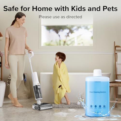 Roborock Original floor cleaner liquid for All Series Wet/dry vacuum cleaners & Robot Vaccum Cleaner, Dyad pro combo,S8 pro ultra, S7 max ultra, Q7 max, Q8 max, Qrevo, 1000mL,Dilution Ratio 1:200