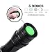Jon Senkwok Brightest Best Tactical Flashlight Pocket Size, 5 Modes, Zoom Lens with Zoomable Focus,Water Resistant Camping Torch Adjustable Focus Zoom Tactical Light Lamp
